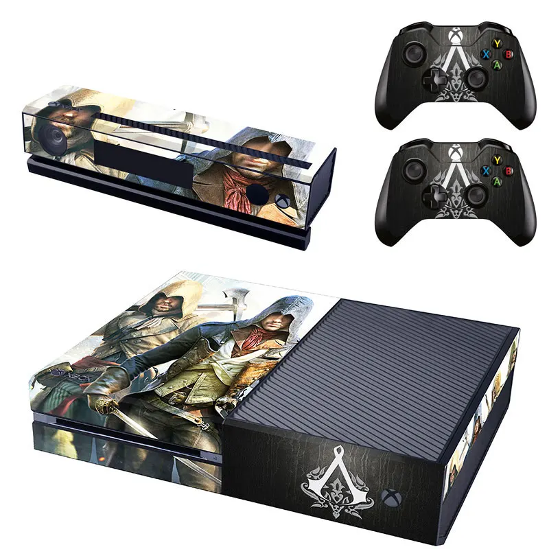 Skin Set Vinyl Decals Sticker Cover For Xbox One S Slim Console And Remote Controllers