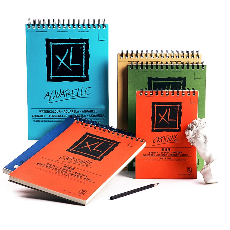 Cheapest Custom Printed Art Drawing Sketch Book Hardcover High Quality A5 Watercolor Drawing Book Sketchbook For Student