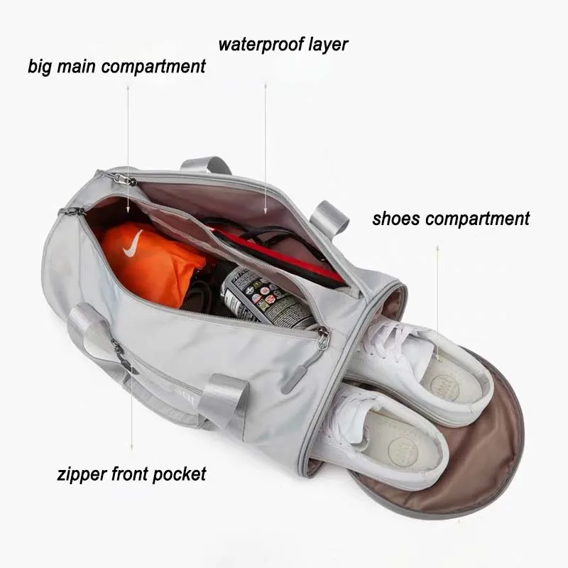 New duffle bags gym large sport bags unisex crossfit Pink sport gym duffel bag