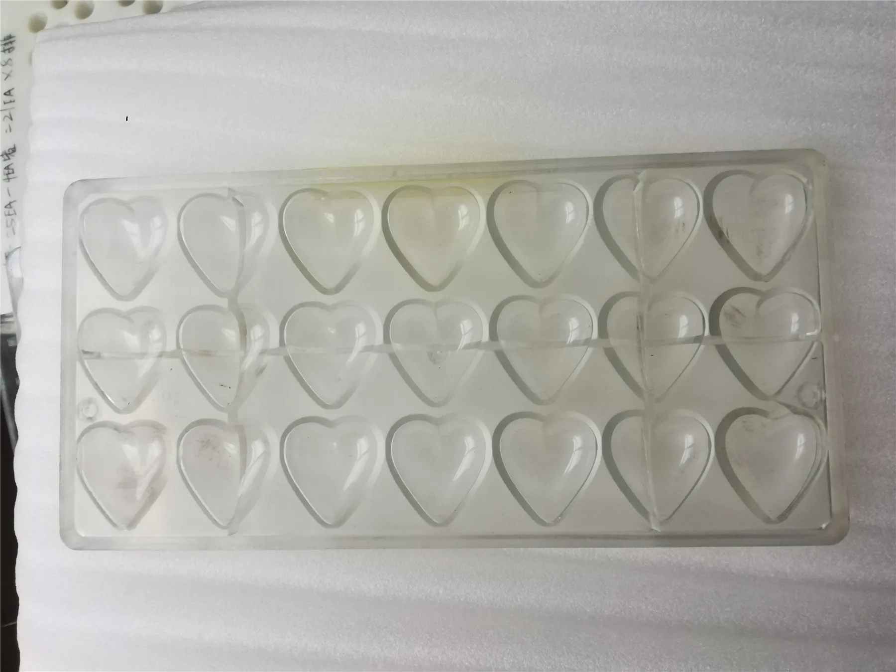 PC molds for chocolate shell making machine/chocolate bar production line chocolate making machine