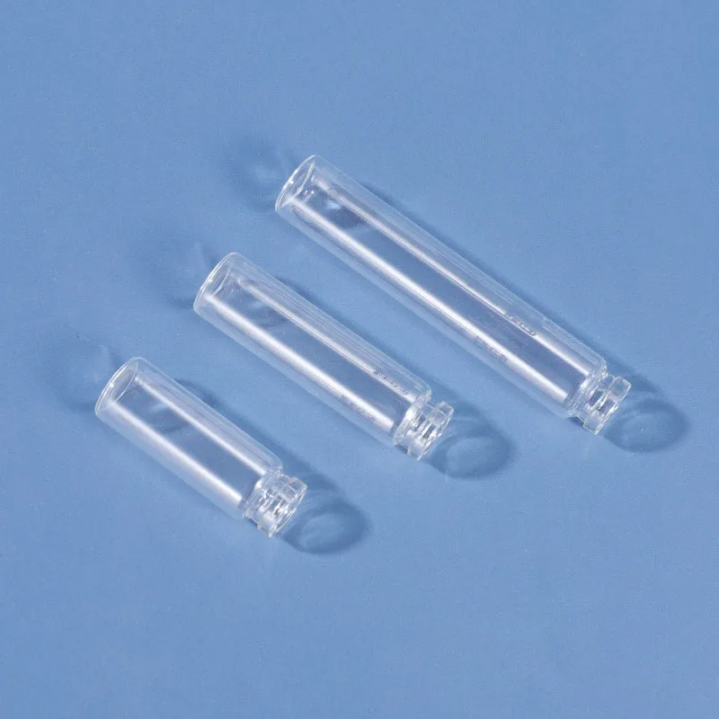 Factory 11mm Crimp Neck  2ml 3ml 5ml New Short Sprayer Sample Clear Glass Perfume Bottles