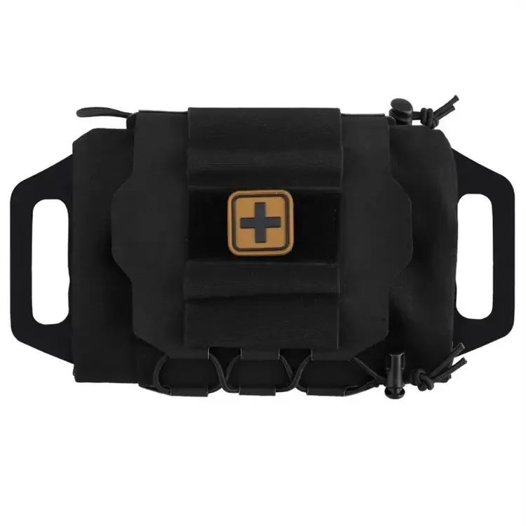 Tactical Pouch MOLLE Rapid First-aid Belt Pouch Survival Two-Piece System Med Roll Carrier Hypalon Handle Bag