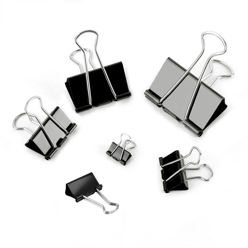 Binder Clips Assorted Sizes, X Large, Large, Medium, Small, Mini and Micro, Binder Clips Paper Clamps for Office Home School
