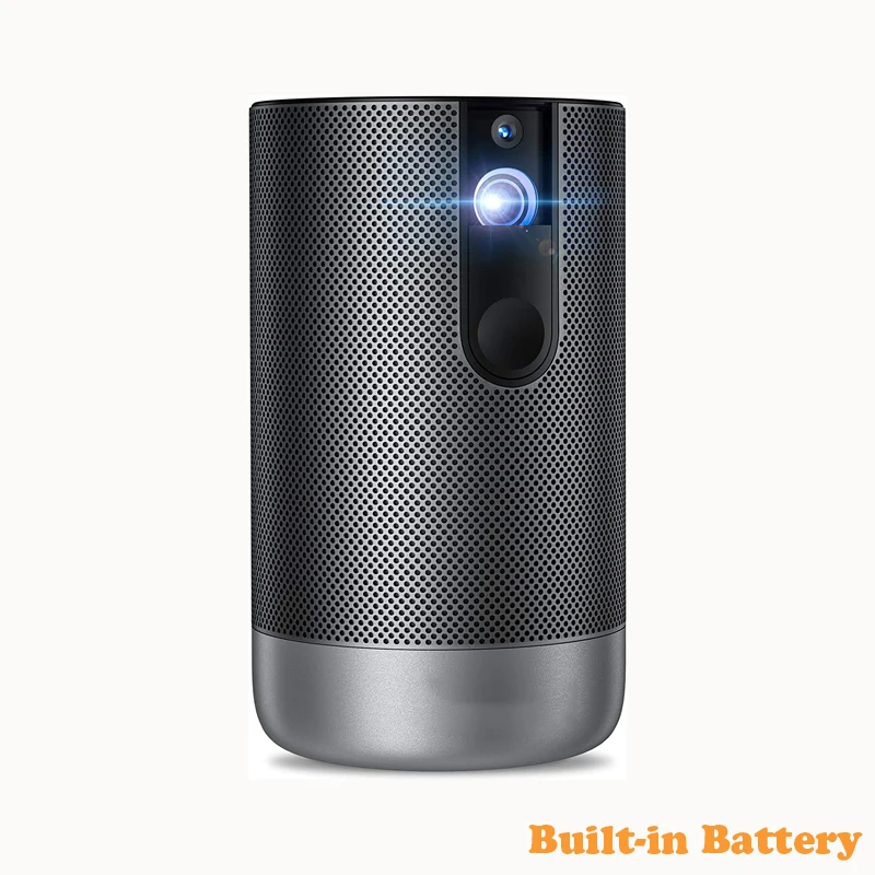 DLP Mini Projector with WiFi and Blue-tooth, 200/400 ANSI Lumen Home Video Projector Pocket Smart Projectors Android System