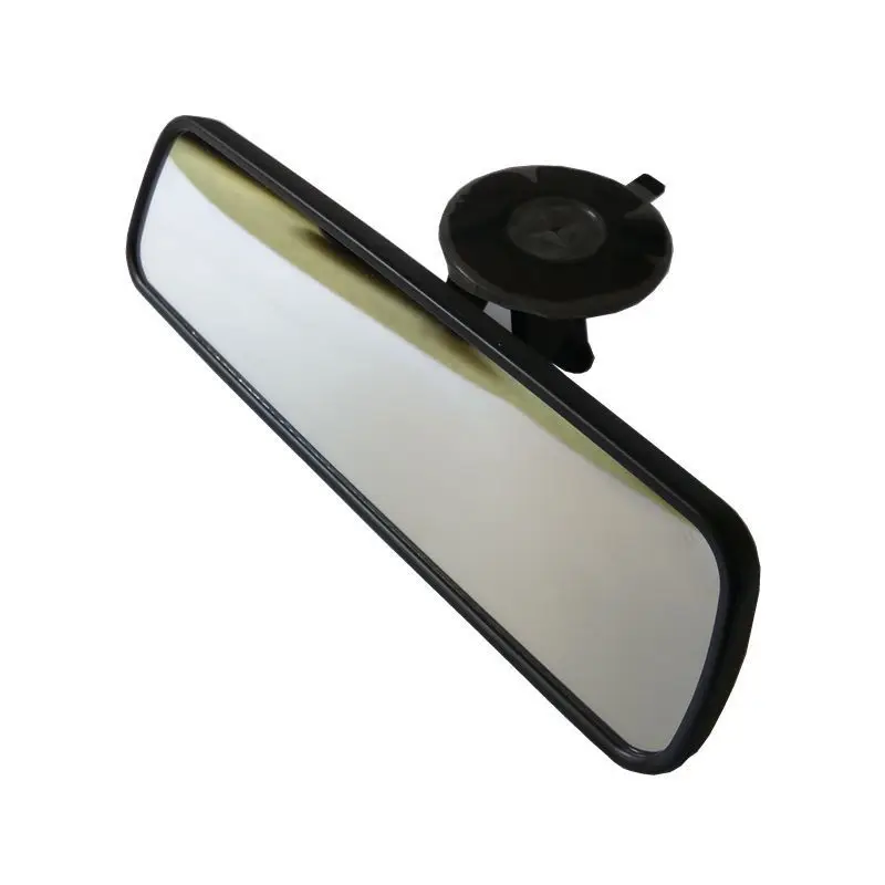 Car rearview mirror suction cup type adhesive car endoscope large field plane coach indoor auxiliary mirror refitting white mirr