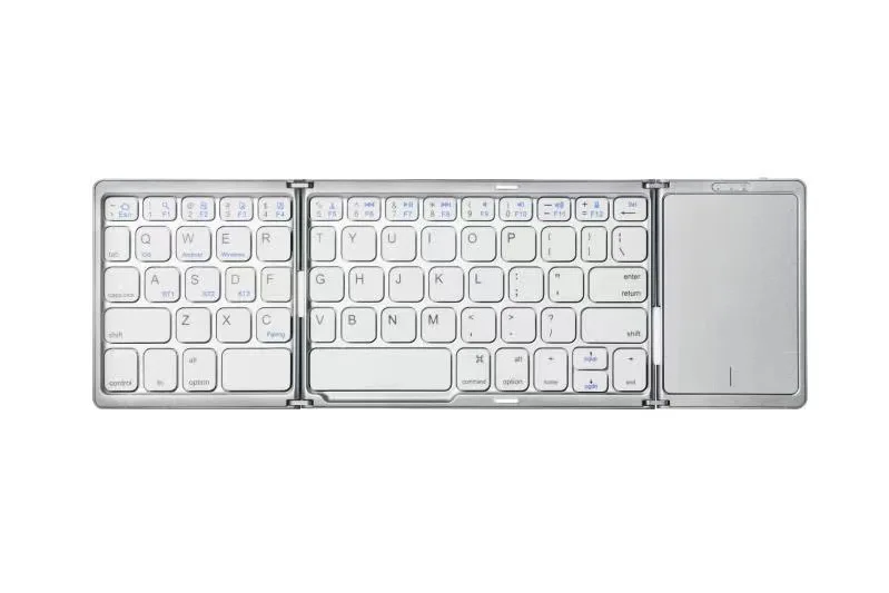 High Quality Slim Foldable BT Wireless Keyboard With Touchpad For Ios/Android/Windows Mobile Phone Tablet Pc Office
