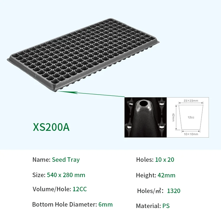 Factory Supply Durable Use 32 50 72 128 168 200 288 Plastic Cell Tray