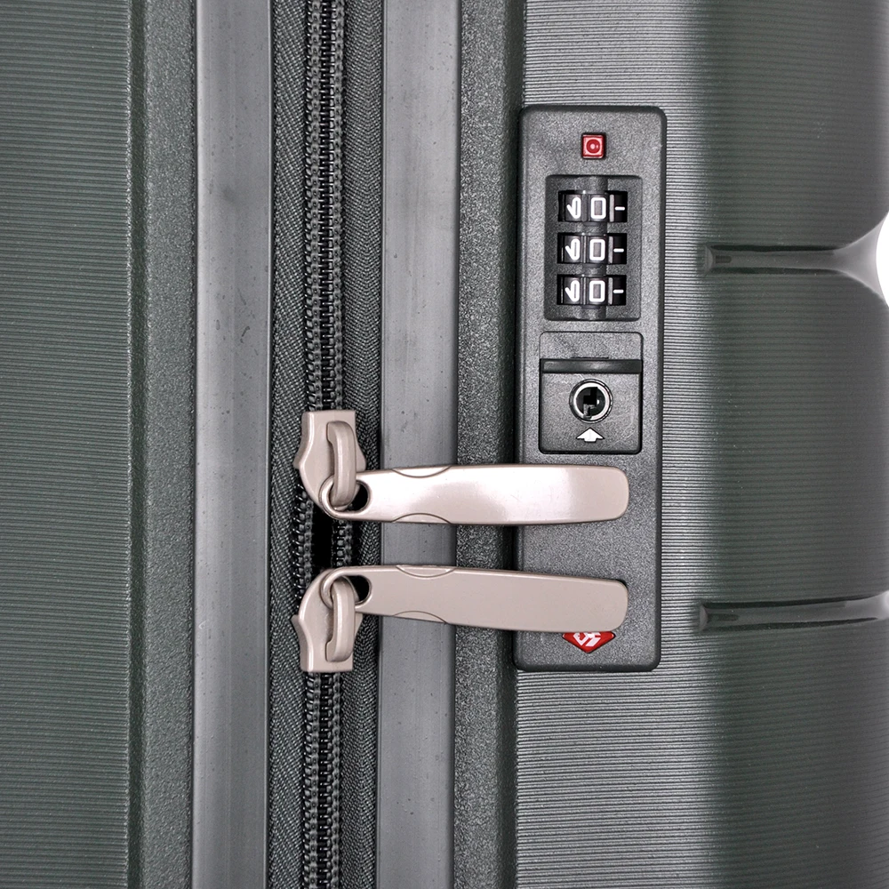 Factory customized logo PP large capacity multifunctional carry on travel luggage set 4 pc