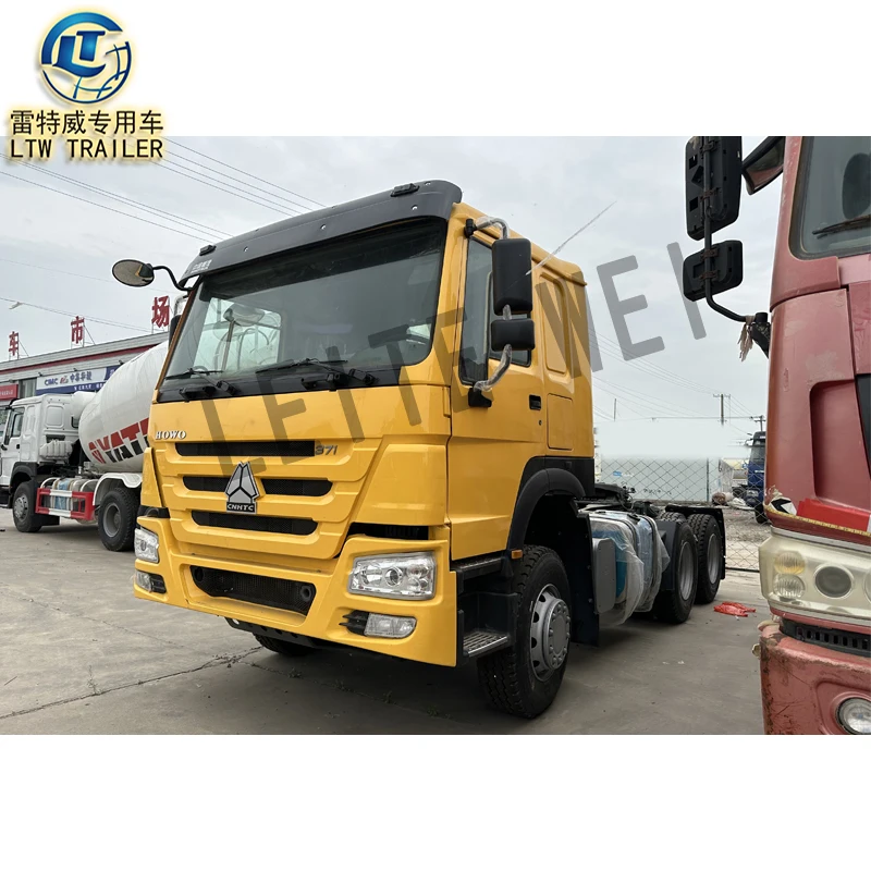 Sino 6x4 Prime Mover left Hand Drive Howo Used Trailer head truck units 371hp Tractor Trucks For Sale