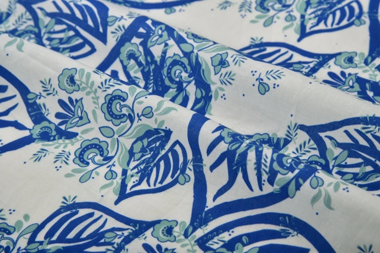 High quality tencel fabric china 30% tencel 70% cotton custom design digital printed fabric