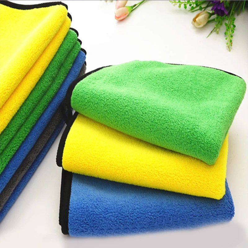 Microfiber Coral Fleece Absorbent Hand Towel for Kitchen and Bathroom Factory Wholesale Cleaning Cloths