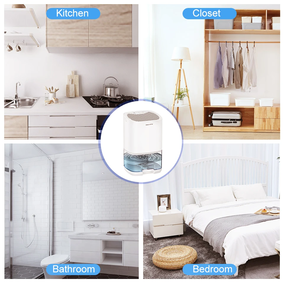 Mini Dehumidifier Help With Drying Clothes Rapid Remove Moisture Indoor Office Handy Easy to Carry 350ML/D
