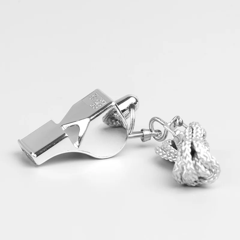 
Loud Whistle with Lanyard for School Sports, Soccer, Football, High quality metal police whistle 