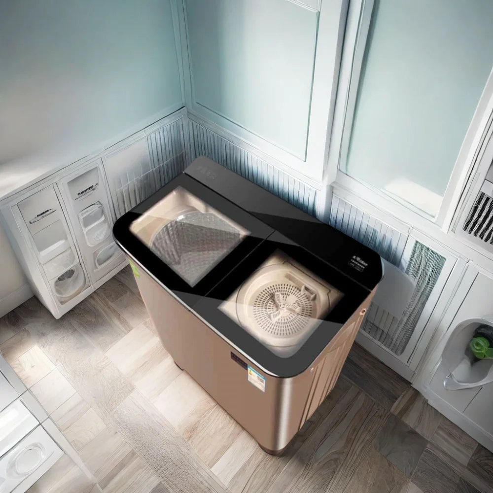 14kg Professional Designer Twin Tub Compact Home Usage Smart Washing Machine With Dryer
