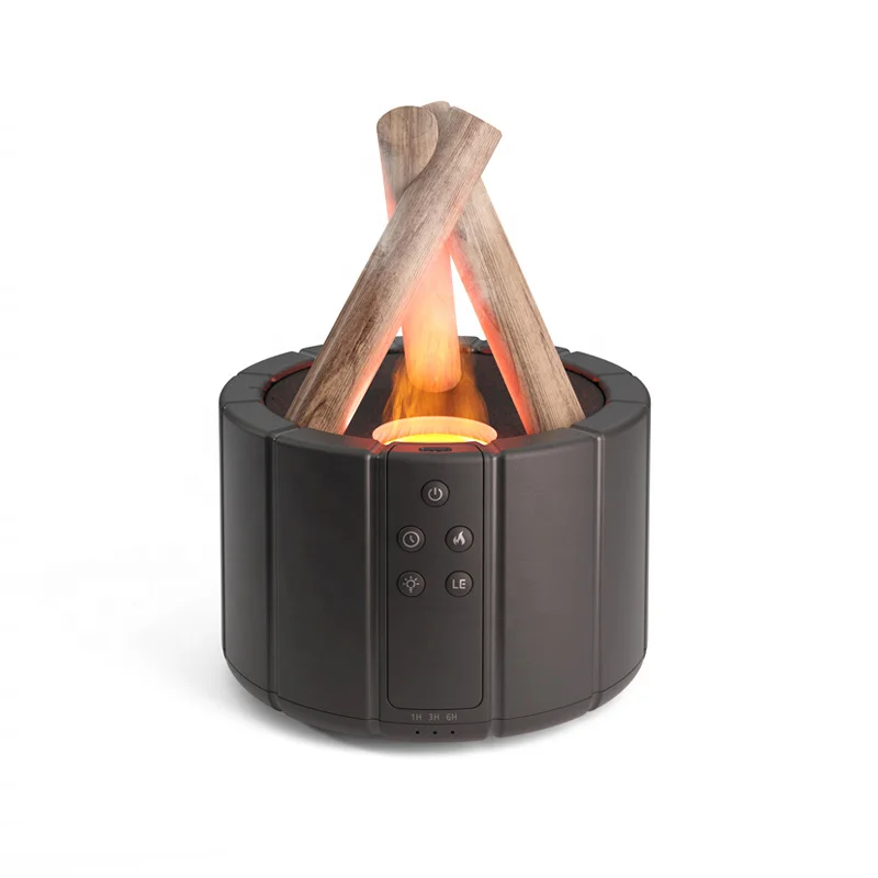 Aromatherapy Diffuser with Flame Light Mist Flame Air Humidifier with Waterless Auto-Off Protection for Spa Home Yoga Office