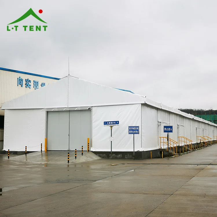 30x50m Large Heavy Duty Big Pvc Workshop Storage Hall Metal Prefabricated Aluminium Frame Industrial Temporary Warehouse Tent