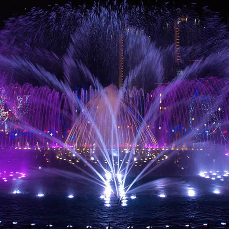 Дизайнерский 3D танцевальный водяной фонтан с подсветкой, музыкальный танцевальный фонтан