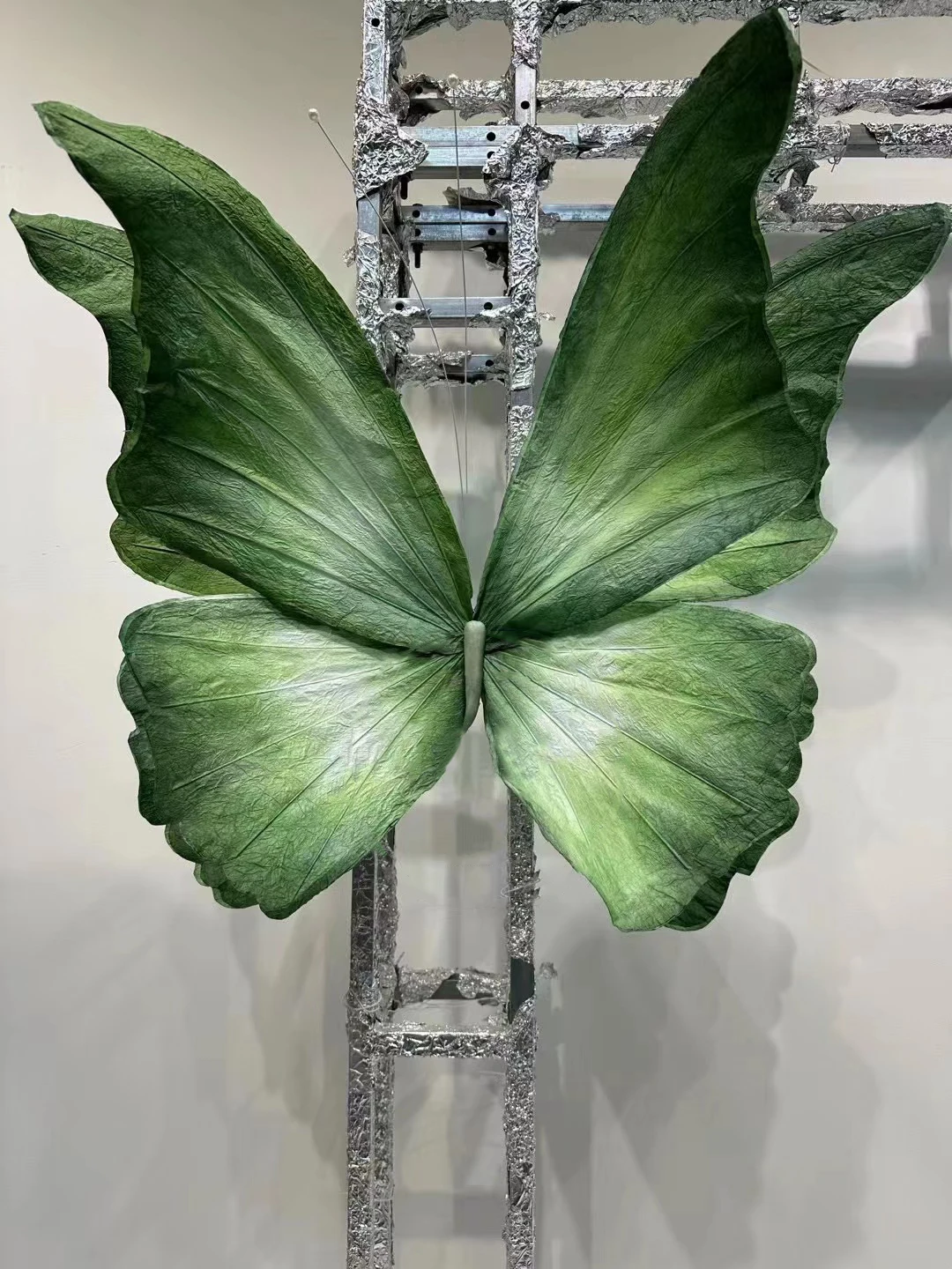 J-351 New design giant paper butterfly arch for Wedding Background Decoration event party window visual merchandising decor