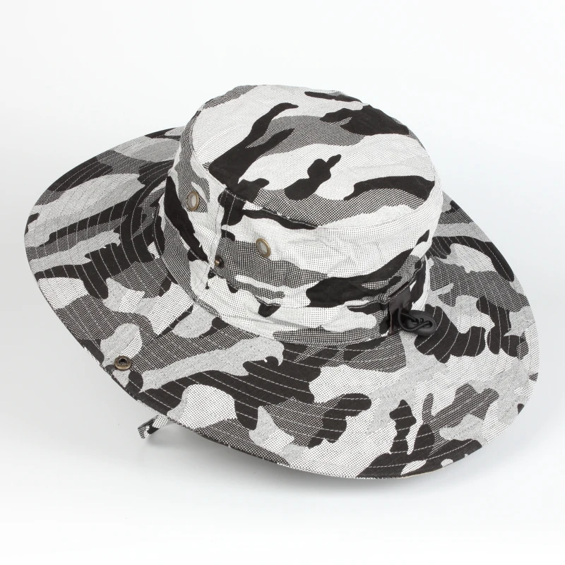 Wholesale High Quality Custom Logo Design Blank Plain Fly Camouflage Fishing Fisherman Hats For Men