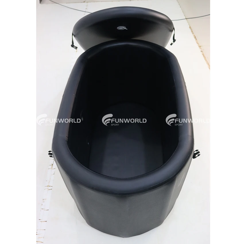 Eco-friendly Pvc Foldable Stand Alone Ice Bbath Bathtub Ice Bucket Challenge Cold Plunge Chiller For Adults