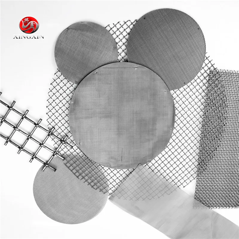 SS 304 316 316L durable stainless steel woven filter mesh screen disc with seamless frame