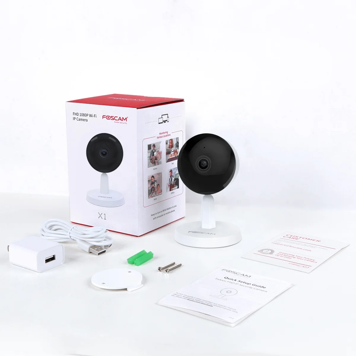 Foscam 1080P 2 way audio APP control wireless baby care wifi Беспроводная