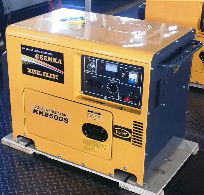  Резервный 192F двигатель 8kva бесшумный портативный дизельный