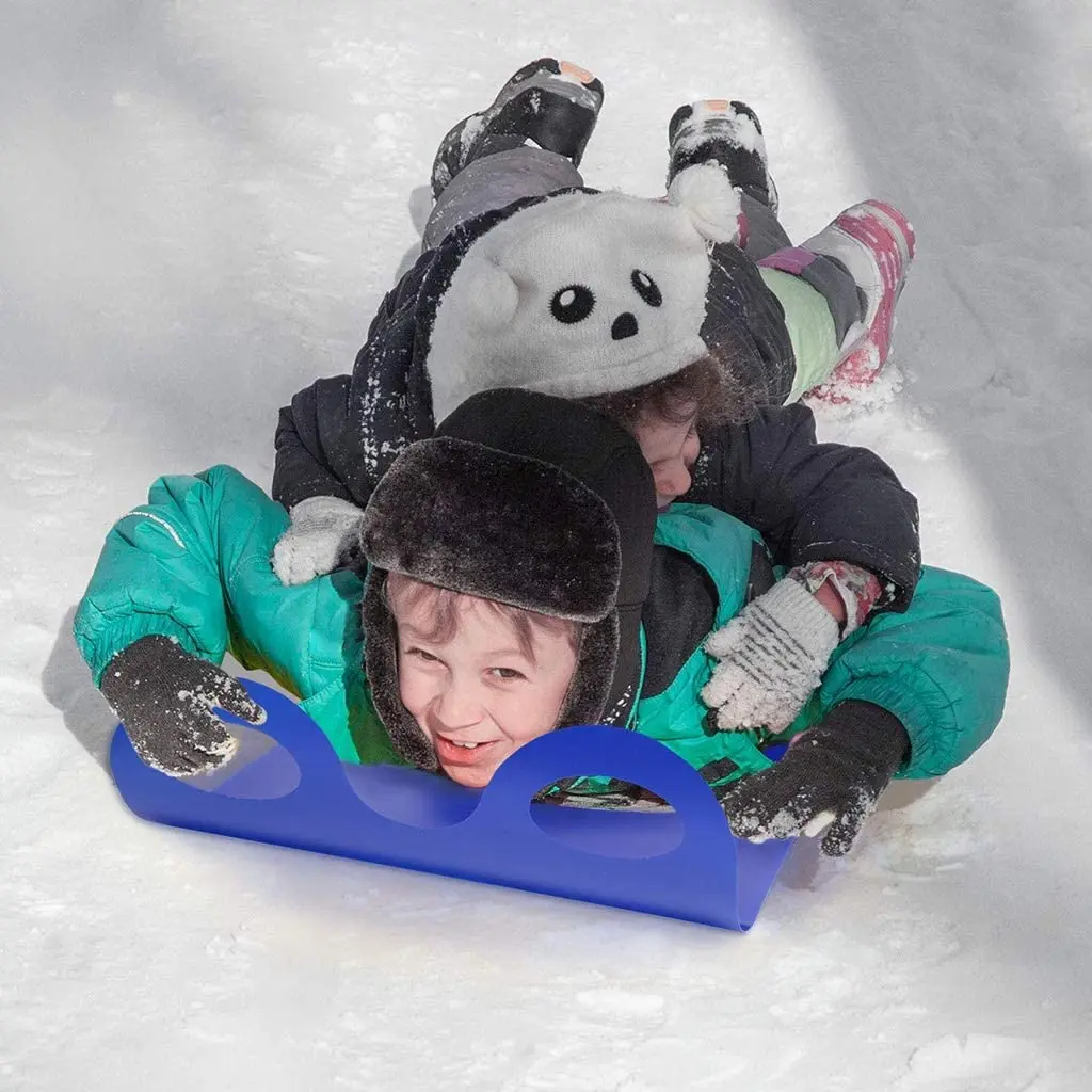 Lightweight Roll Up Winter Toboggan Outdoor Snow Sled Flying Carpet Snow Sled for Kids, Adults