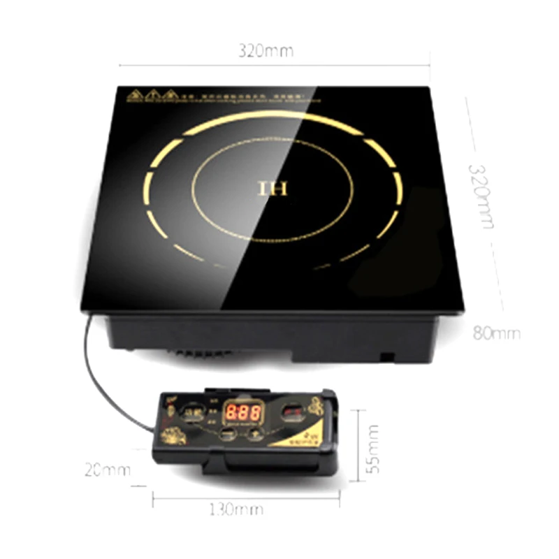 
3000w Commercial Hot Pot Induction Cooker Cooktop Electric Stove 