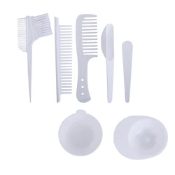 Dyeing bowl  brush professional hair salon 7 pieces Manufacturer Whole Sales Seven-Piece Hair Dyeing Set Barber Hairdressing Set