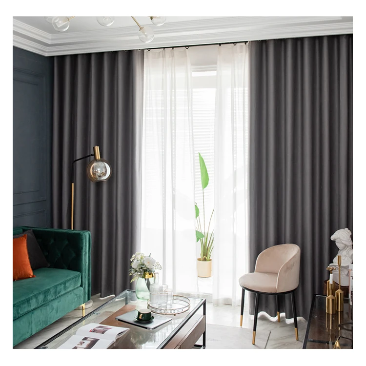 Comfortable Soft Ready Made Simple Design Price Bathroom Window Living Room Curtains Luxury