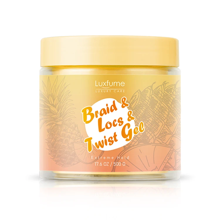 No White Ultra Hold Loc Gel Hair Moisturizing Twist and Hair Stying Gel Braid Gel 16oz