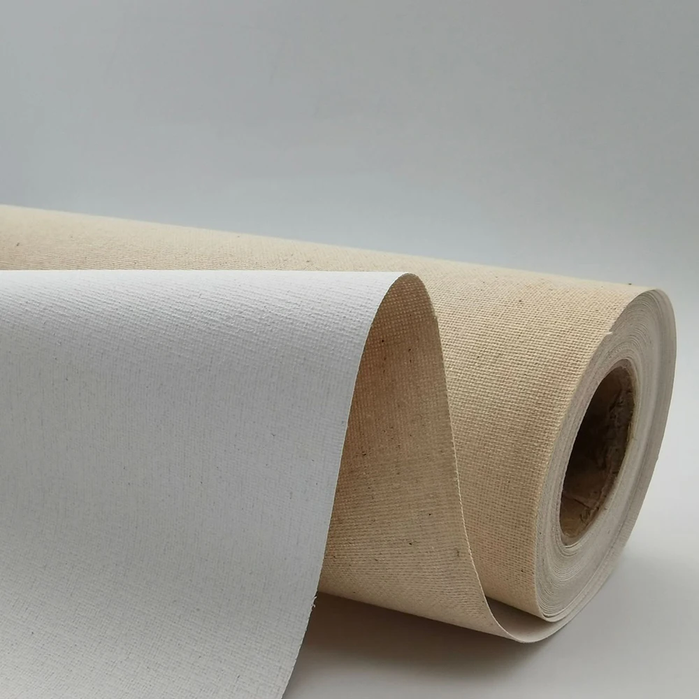 wholesale stretched hand painted flax drawing oil painting canvas for acrylic painting