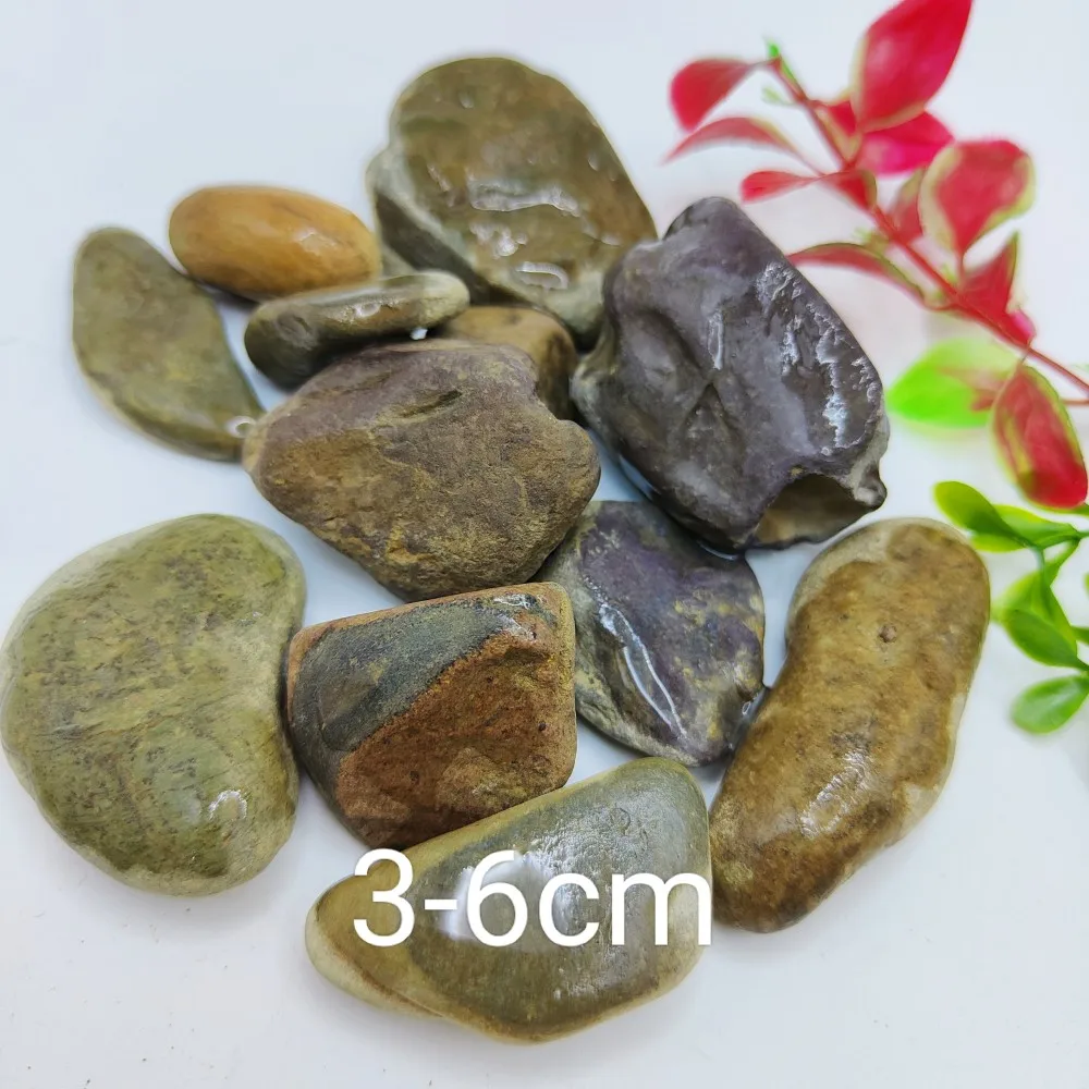Hot Sale Customized Size Garden Outdoor Decor loose Dark Brown Gravel Small Crushed Chips Pebble Stone
