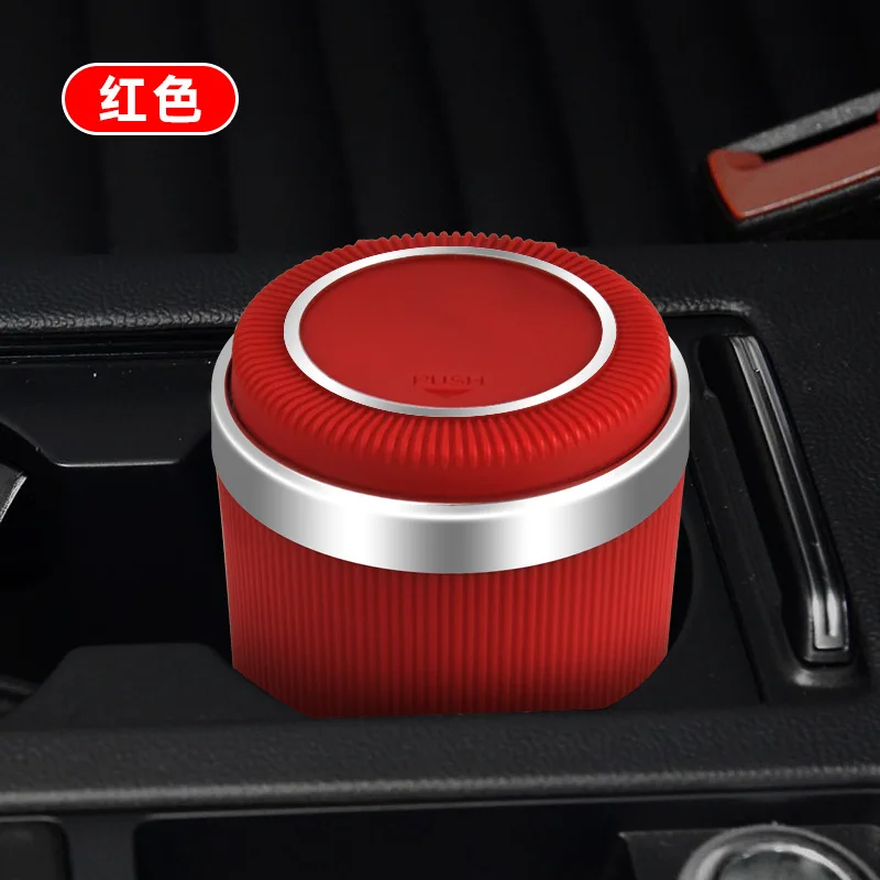 Car accessories explosive car interior decorations, creative new products, push-type multi-function car ashtray
