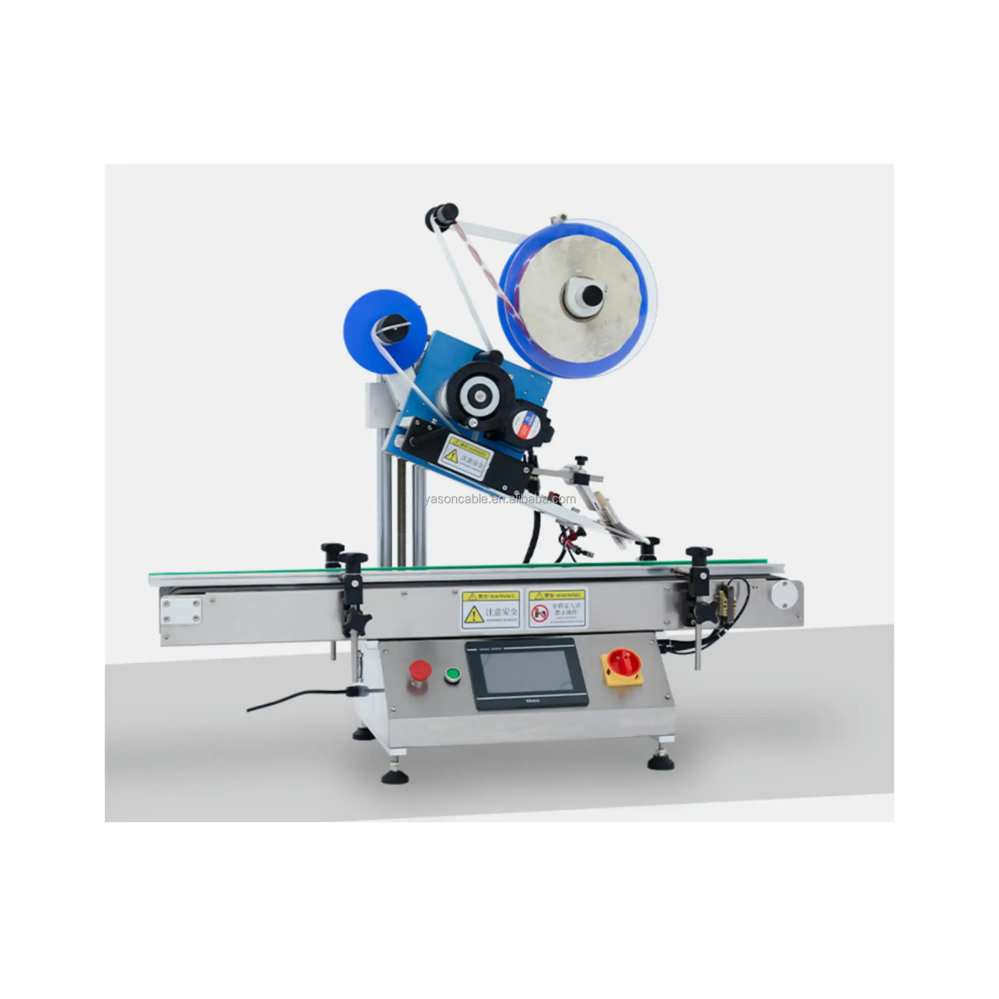 YTK-TP100 automatic Scratch Card flat surface Paper Box Plastic Flat Square Pet Bottle Adhesive labeling