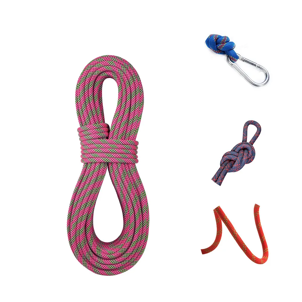 wholesale price work at height safty outdoor 10mm braided nylon climbing rope