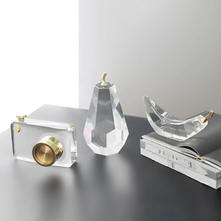 Crafts Showpieces for Home Decoration Clear Crystal Modern Luxury Love Polyfoam & Carton Modern,Folk Art Polished Sculpture 3pcs