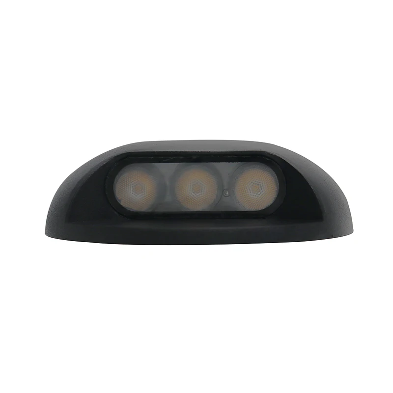 HOTOOK OEM Aluminum Waterproof Outdoor Floor Outside Round Foot Stair Step Deck Inground Lighting Light Stairs LED