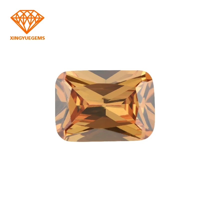 Высококачественные Синтетические камни с фианитами 5A + Цирконий прямоугольный снятый Вырез Свободный кубический цирконий