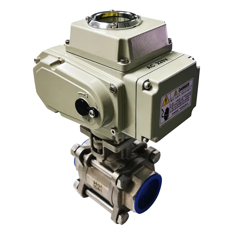 Электрический шаровой кран из нержавеющей стали, v-образная задвижка с электроприводом, 2 дюйма