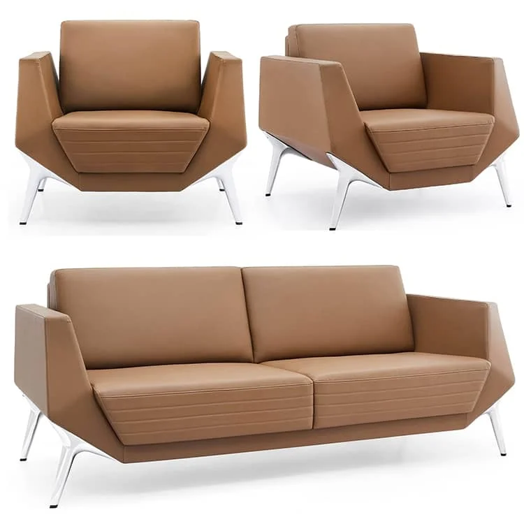 Hot Sell 2022 Newest Modern Design Luxury Sectional Synthetic Leather Furniture Sofa Set