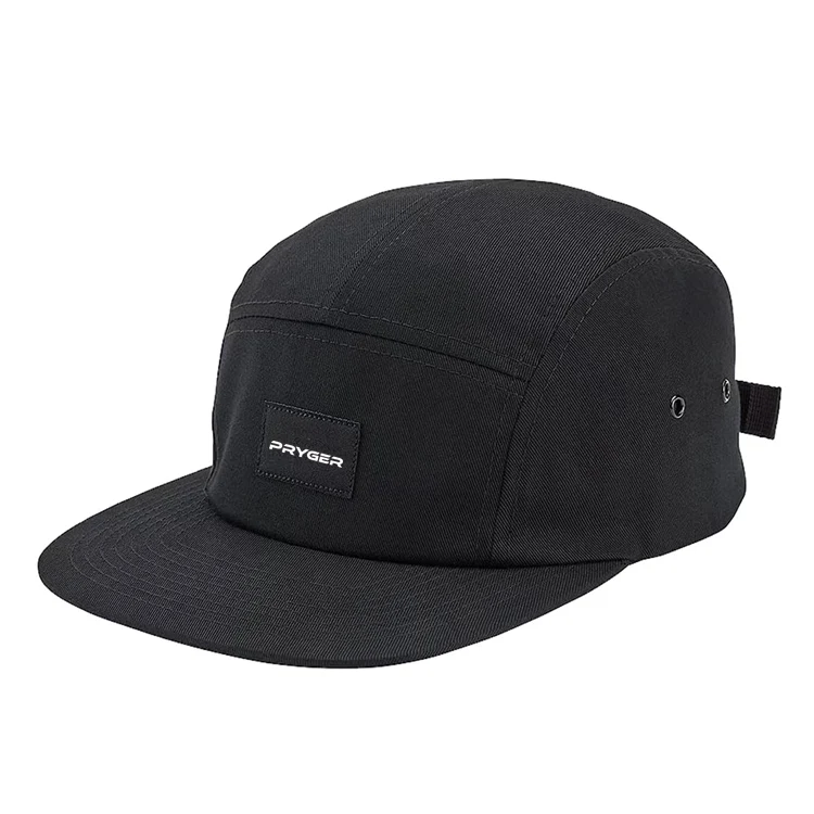 Custom Unstructured Running 5Panle Five Panel 5 Panel Camp Camping Camper Cap Hat Cotton Twill For Men Women