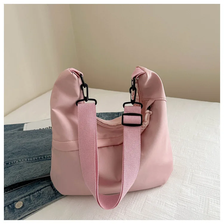 Hot Sale Cross Body Canvas Bag Fashionable Plain Cotton Shopping Eco-Friendly Bag Custom Logo Printable In Stock