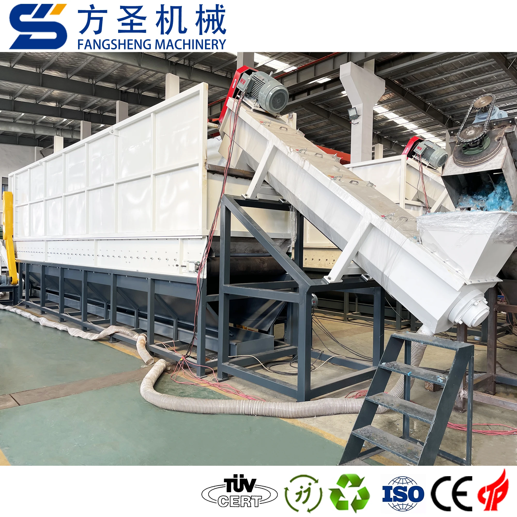 PP Jumbo Bag Washing Line Greenhouse Film Recycling Machine Film Squeezing Granulator