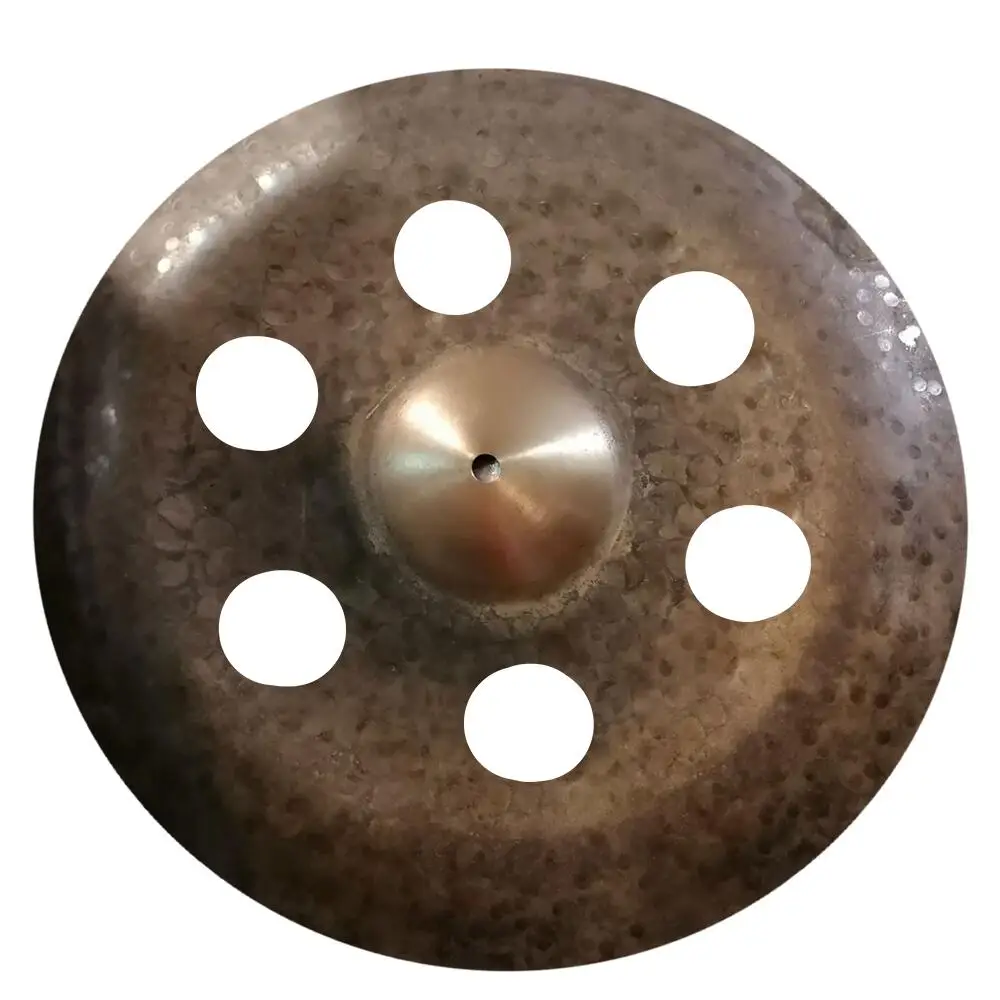 OEM Handmade Cymbal 18 inch China Cymbal with Holes for Professional Performance