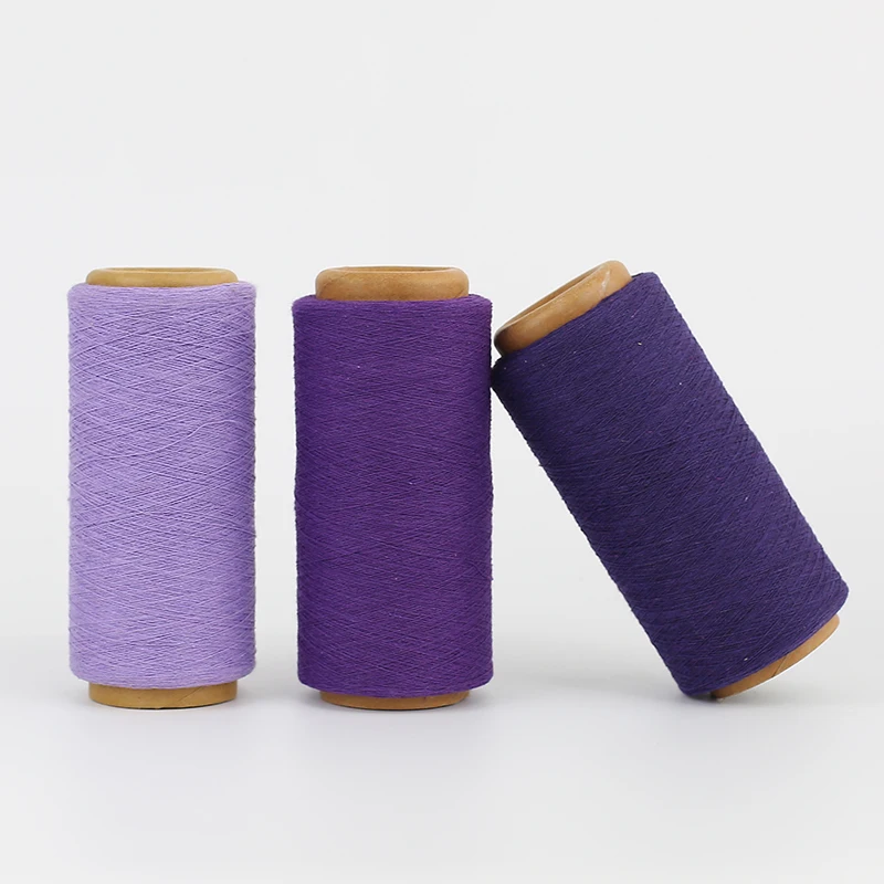 60% cotton 40% polyester blended  tshirt yarn whosale with good strength