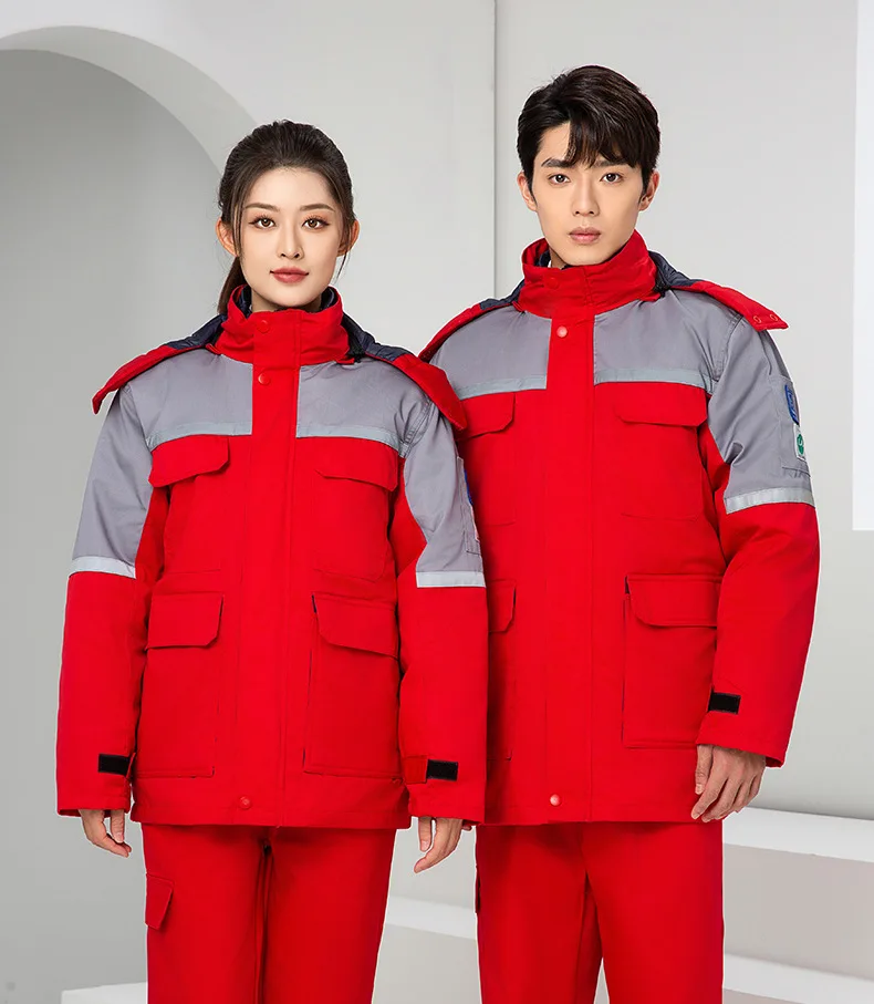 Winter Flame Retardant Cotton Labor Protection Safety Clothing  Construction Clothes Workwear Jacket Uniform