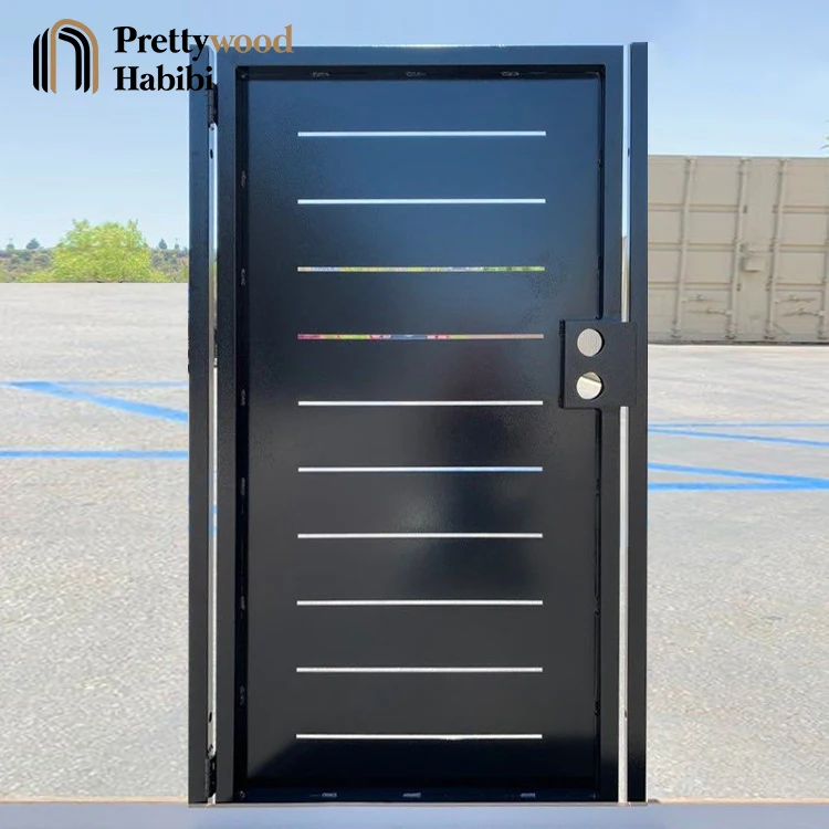 Интеллектуальные автоматические электрические садовые качели Prettywood пешеходные алюминиевые ворота дизайнерские