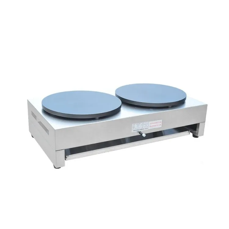 Professional Commercial Automatic Adjustable Temperature crepe rolling machine pancake pan rotating crepe maker